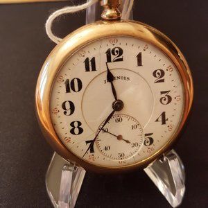 Vintage 1920 Illinois 17J 16s working Pocket Watch